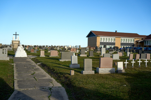 Saison,Automne,MRC Côte-de-Gaspé,Région,Grande-Vallée,Culte,Cimetière,Jour,Temps